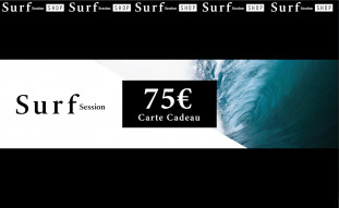 
			                        			Carte cadeau 75€ - Surf Session